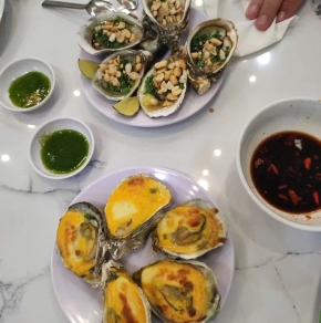 HÀU NƯỚNG ( MỠ HÀNH, PHÔ MAI)